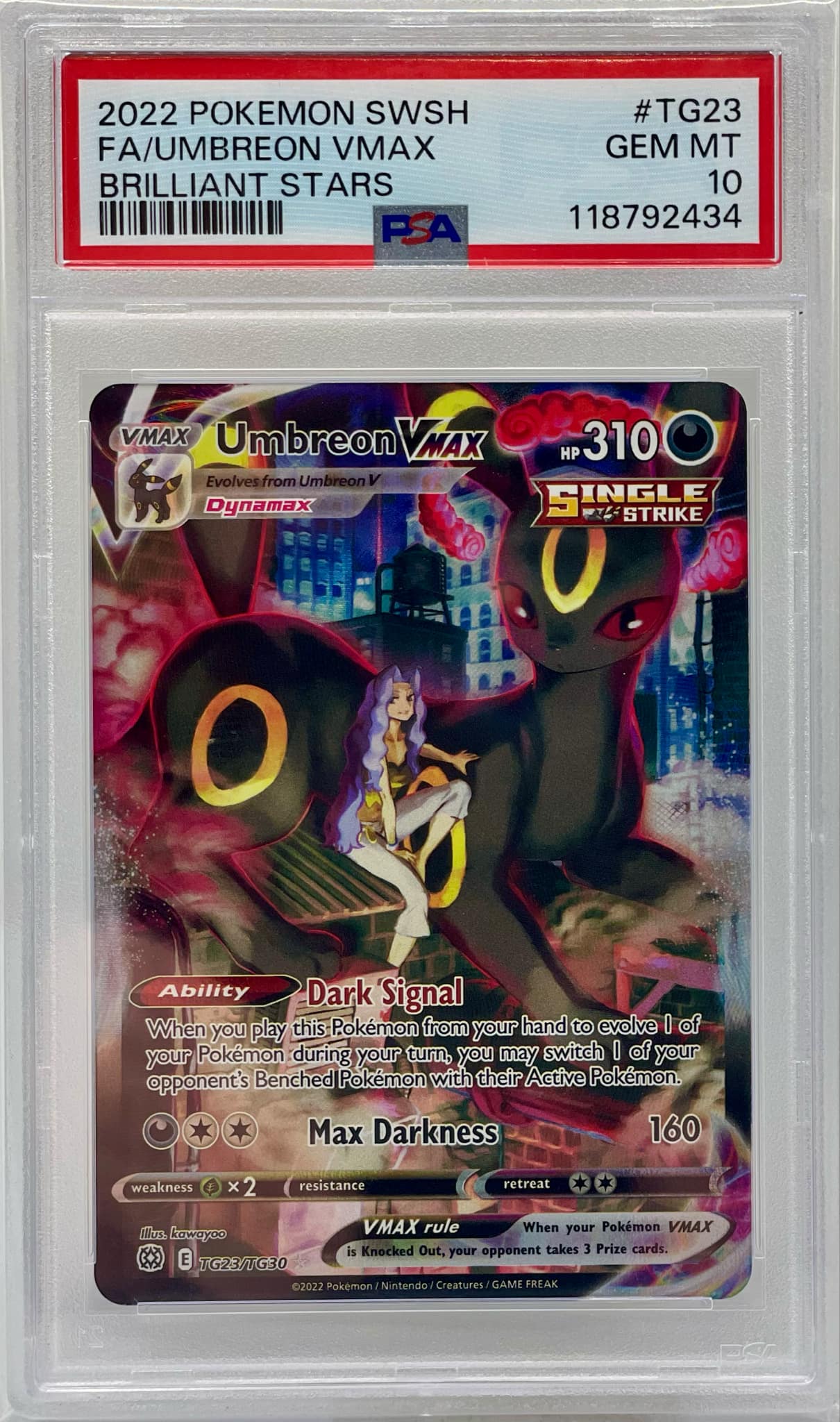 Umbreon Vmax TG23/TG30 & Sylveon Vmax TG15/TG30 PSA 10 Sequential Set