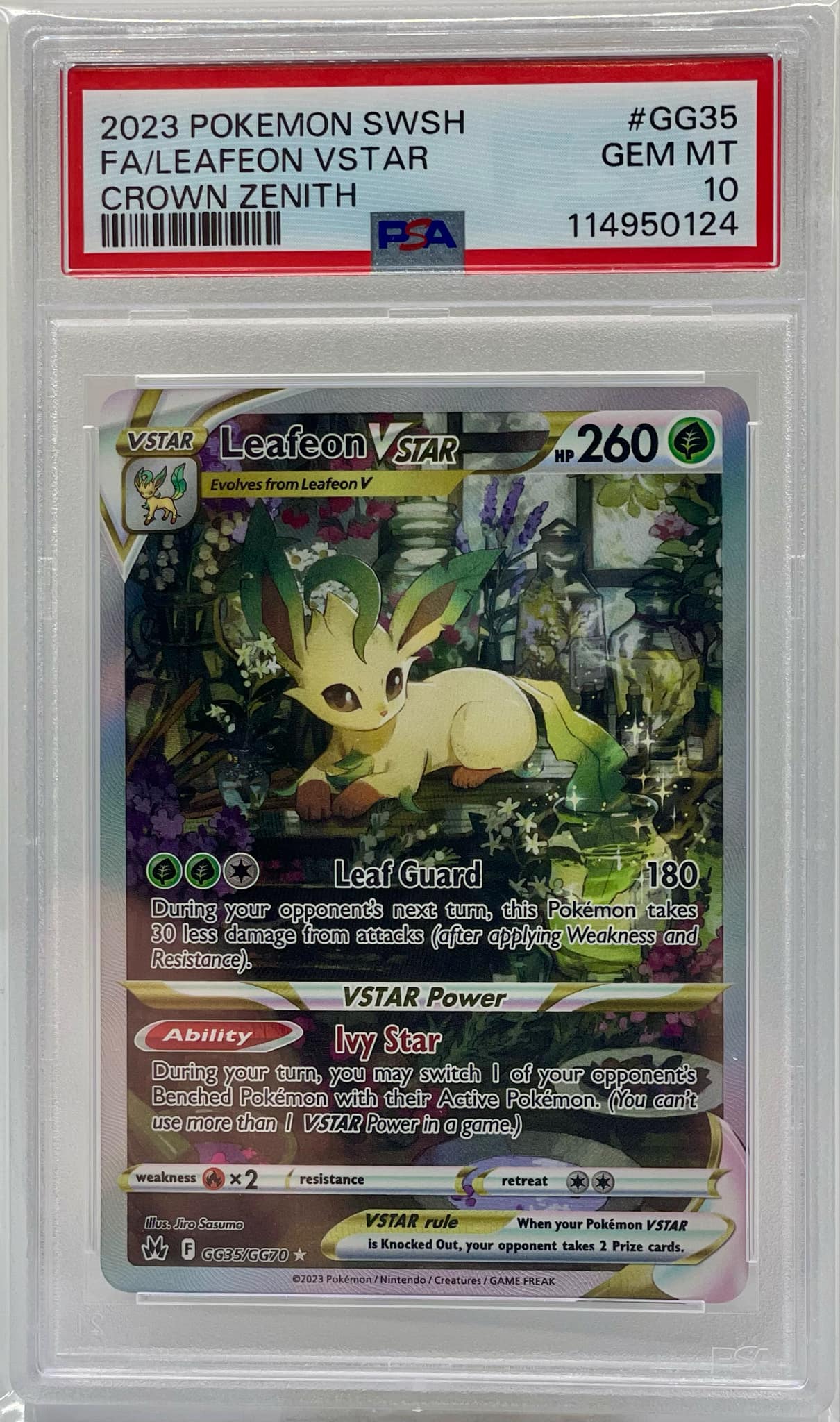 Leafeon Vstar GG35/GG70 PSA 10