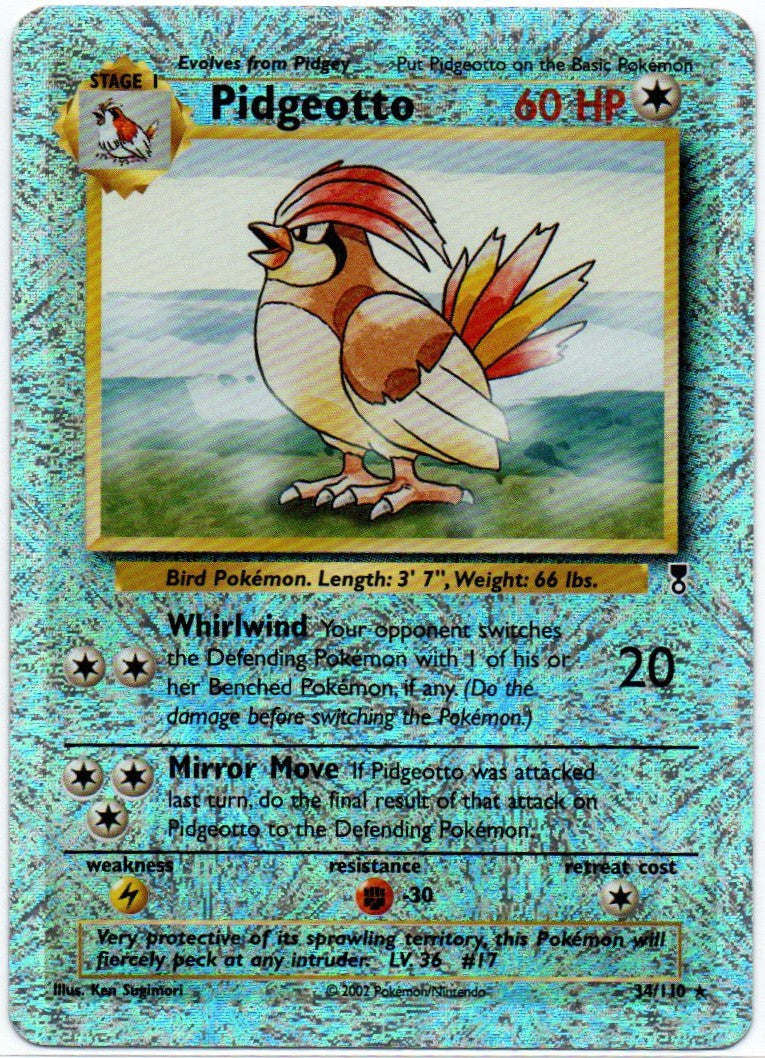 Pidgeotto 34/110 Reverse Holo