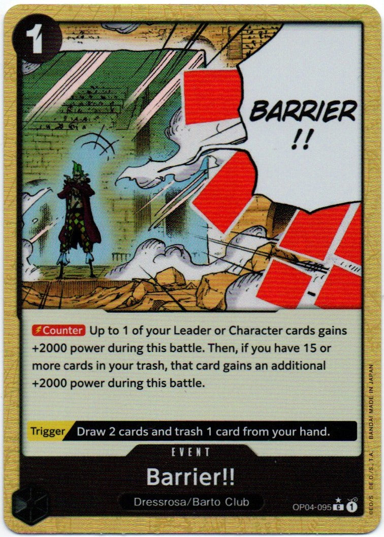 Barrier!! OP04-095 Alt Art