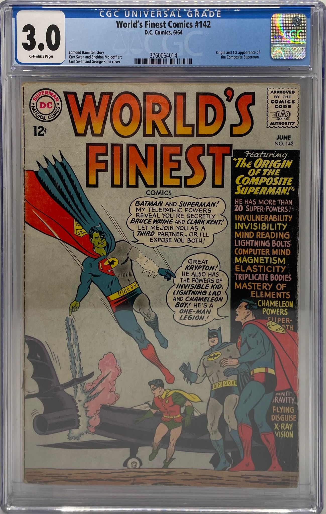 World's Finest Comics 142 CGC 3.0