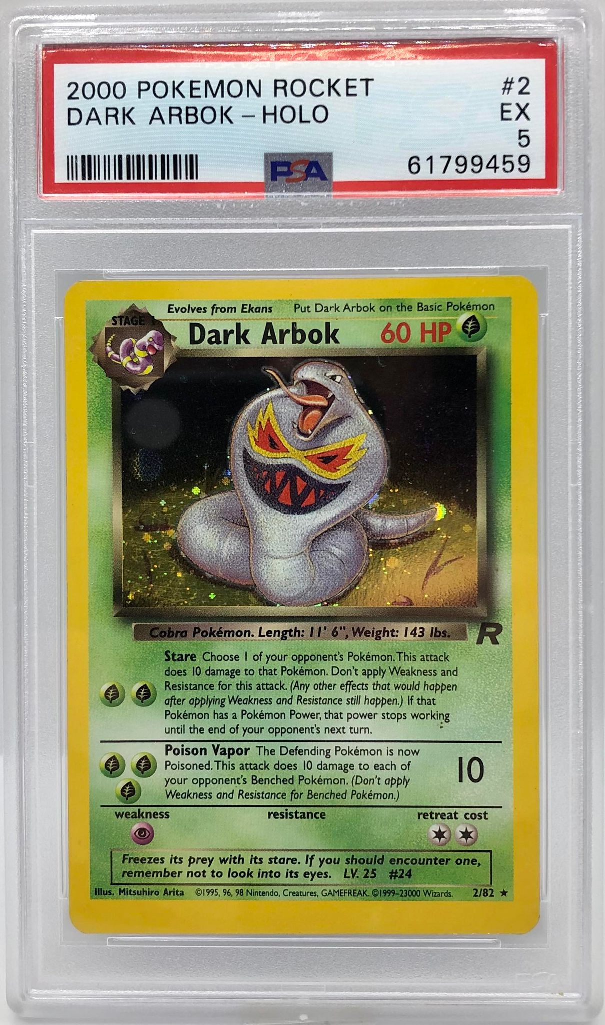 Dark Arbok 2/82 PSA 5