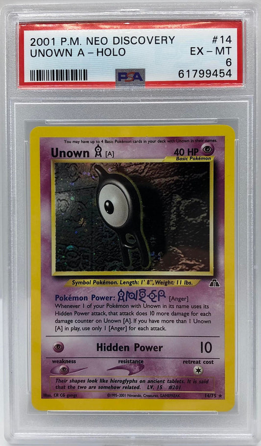 Unown A 14/75 PSA 6