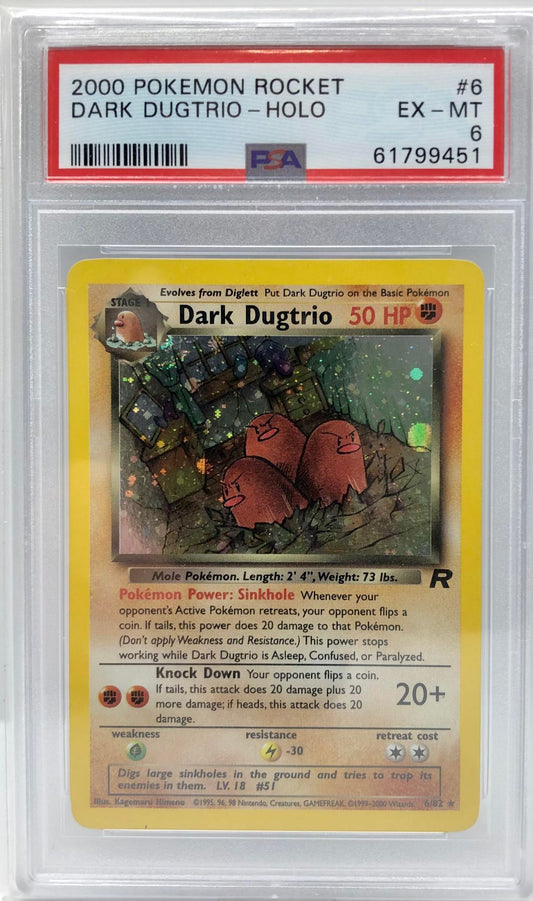 Dark Dugtrio 6/82 PSA 8