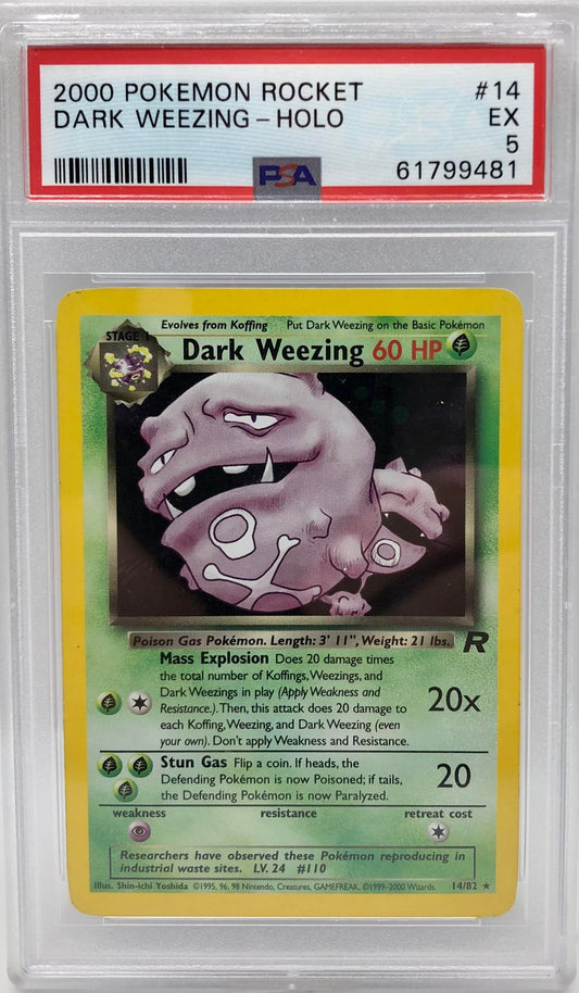 Dark Weezing 14/82 PSA 5