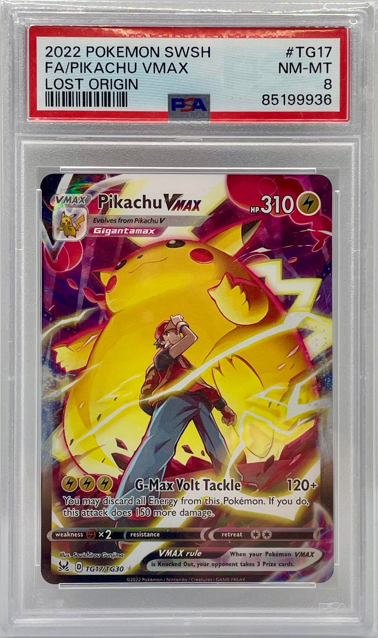 PIKACHU VMAX TG17/TG30 PSA 8