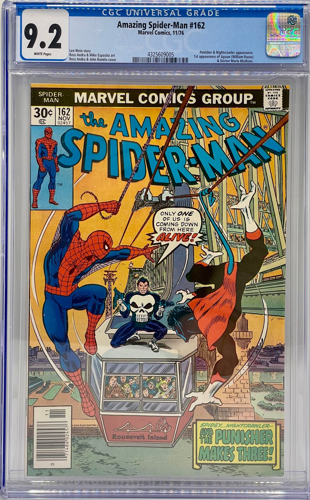 Amazing Spider-Man 162 CGC 9.2