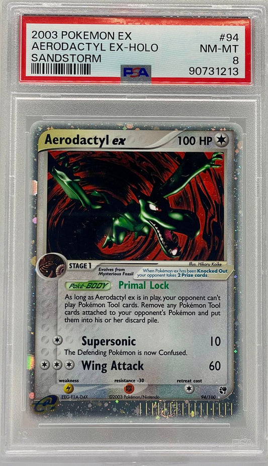 Aerodactyl Ex 94/100 PSA 8