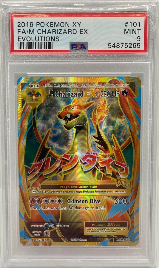 MCharizard Ex 101/108 PSA 9