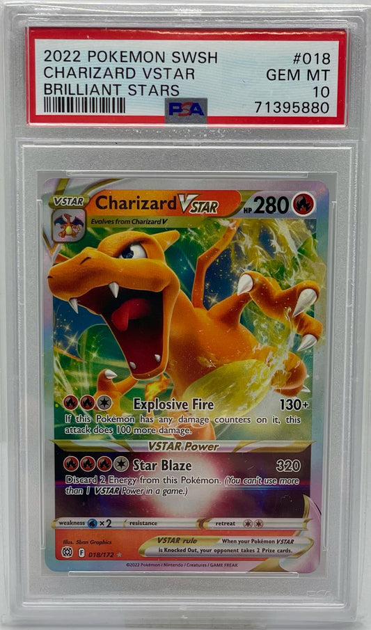 Charizard Vstar 018/172 PSA 10