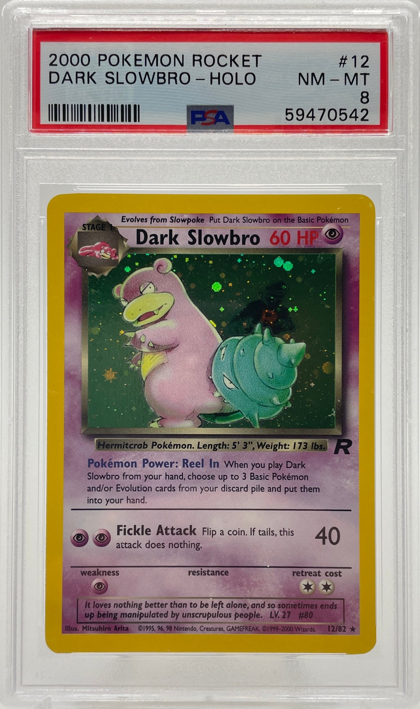 Dark Slowbro 12/82 PSA 8