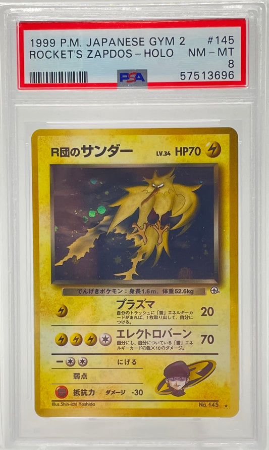 Rocket's Zapdos 145 PSA 8