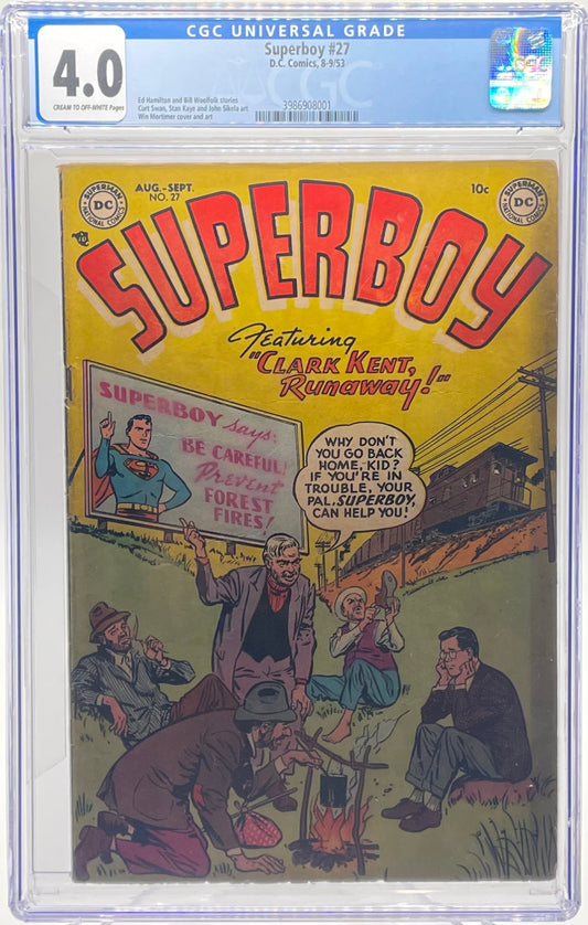 Superboy 27 CGC 4.0