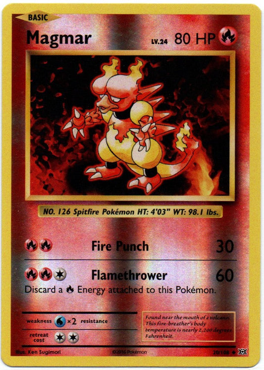 Magmar 20/108 Reverse Holo