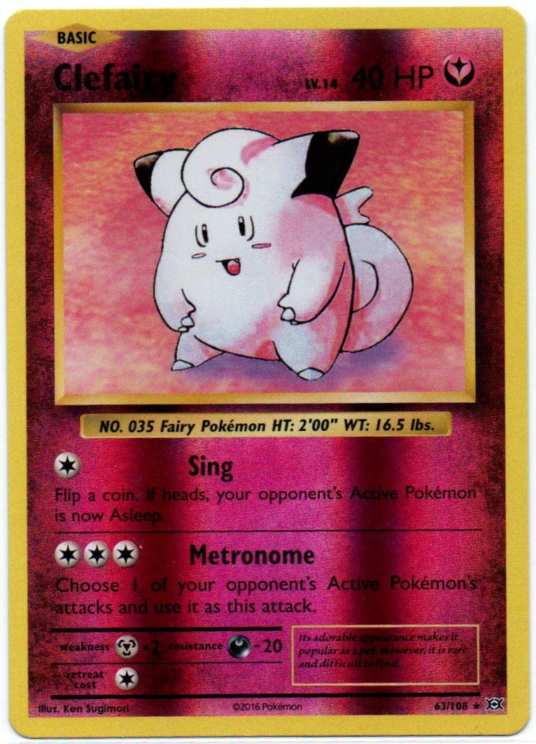 Clefairy 63/108 Reverse Holo