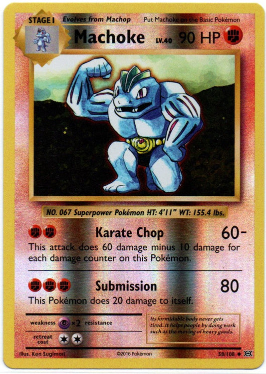 Machoke 58/108 Reverse Holo