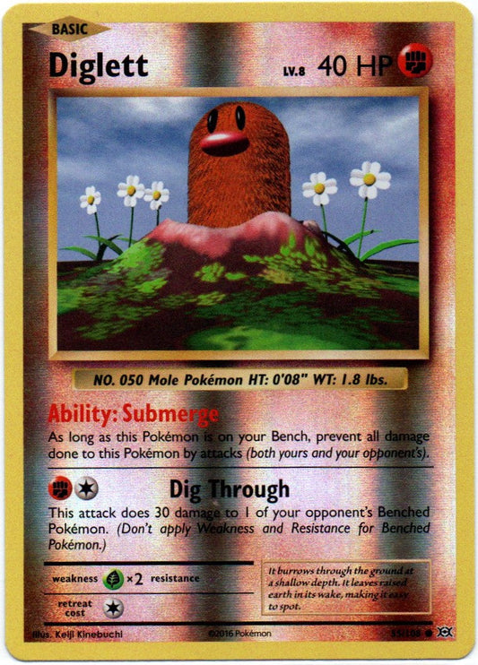 Diglett 55/108 Reverse Holo