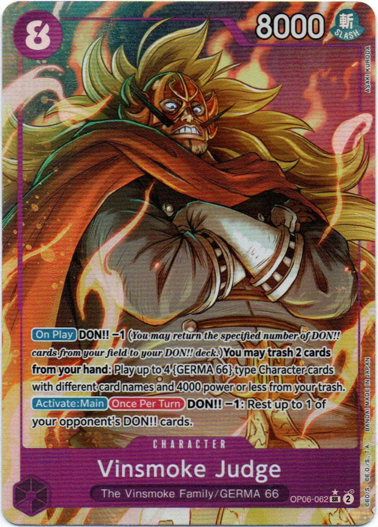 Vinsmoke Judge OP06-062 Alt Art