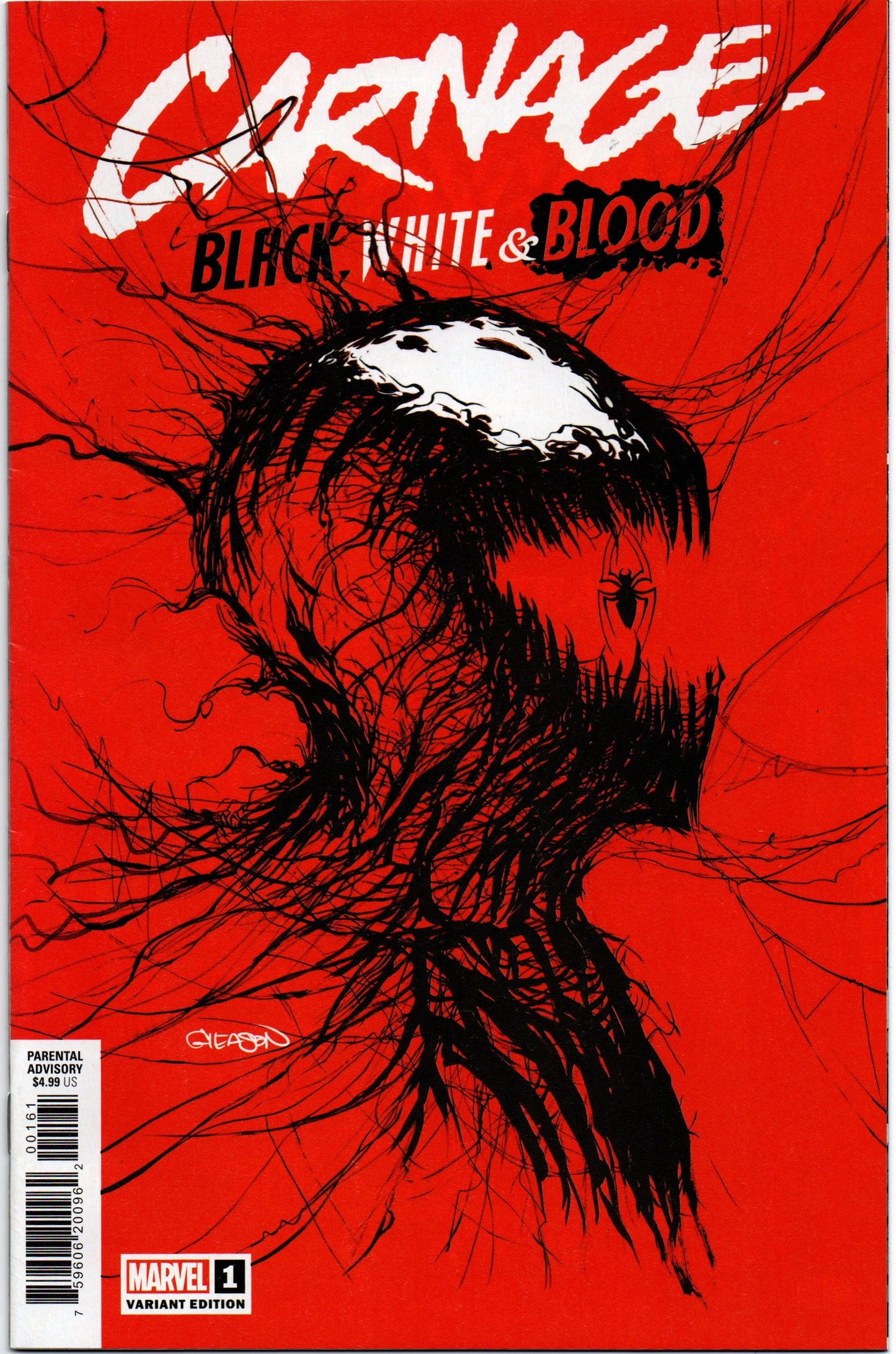 Carnage Black, White & Blood 1 Varaint