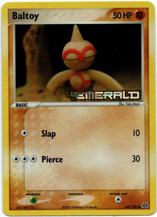 Baltoy 43/106 Reverse Holo